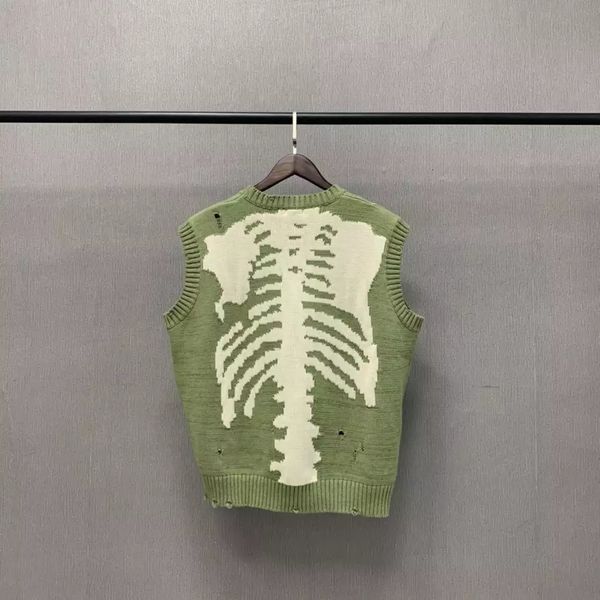 men's hoodies & sweatshirts 2021 kapital skeleton rib bone hole vest casual woman sweater loose neck sleeveless pullover, Black
men's hoodies & sweatshirts 2021 kapital skeleton rib bone hole vest casual woman sweater loose neck sleeveless pullover, Black