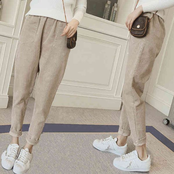 jxmyy corduroy women autumn and winter new harem high-waist straight-leg nine-point carrot pants trend 210412, Black;white
jxmyy corduroy women autumn and winter new harem high-waist straight-leg nine-point carrot pants trend 210412, Black;white