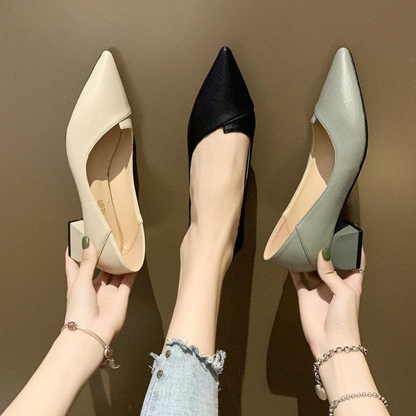 spring women's pumps pointed toe ladies medium 5cm thick heel single shoes summer green high heels female dress, Black
spring women's pumps pointed toe ladies medium 5cm thick heel single shoes summer green high heels female dress, Black