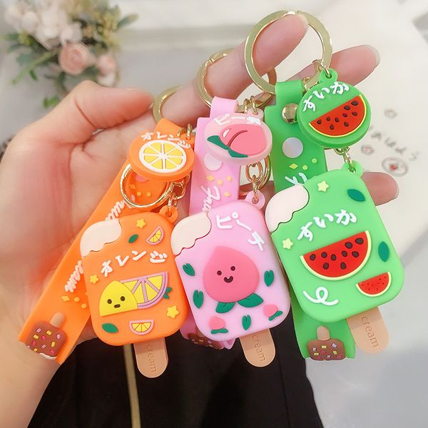 keyring keychain new fruit ice cream key chain cute ins creative ring bag small pendant, Silver
keyring keychain new fruit ice cream key chain cute ins creative ring bag small pendant, Silver