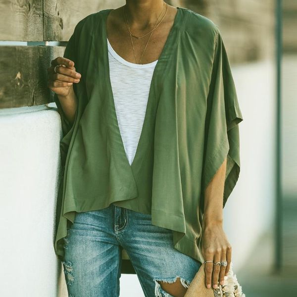 women cropped short sleeve open front cardigan casual baggy loose cover up solid outwear summer swimwear women's, White;black
women cropped short sleeve open front cardigan casual baggy loose cover up solid outwear summer swimwear women's, White;black