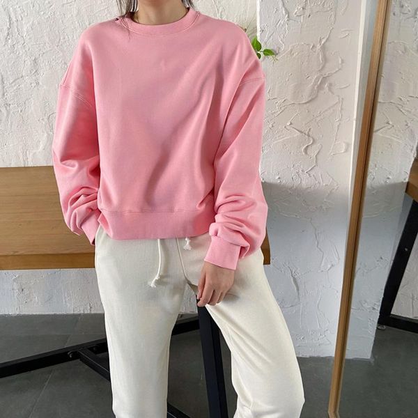 women's hoodies & sweatshirts spring and autumn casual solid color round neck long sleeve loose sweatshirt, Black
women's hoodies & sweatshirts spring and autumn casual solid color round neck long sleeve loose sweatshirt, Black