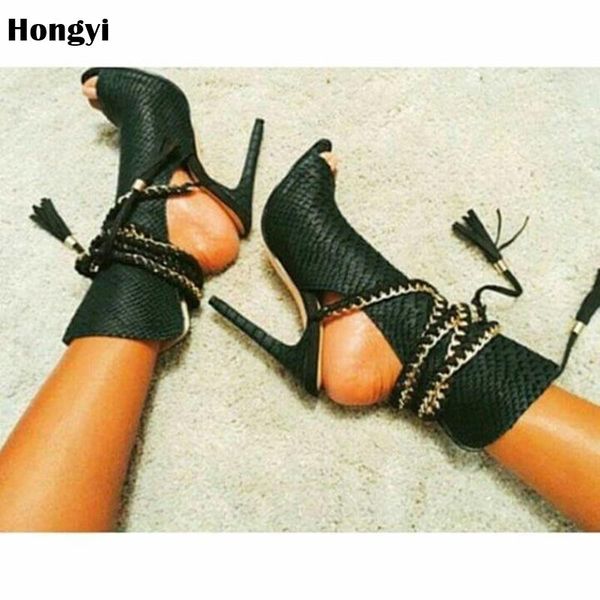 woman sandals women shoes tassel gold chains thong gladiator high heel chaussure plus size 43 tenis feminino, Black
woman sandals women shoes tassel gold chains thong gladiator high heel chaussure plus size 43 tenis feminino, Black