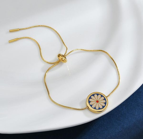 link, chain retro small daisy bracelet female summer style gold color snake chains bracelets 2021 stainless steel bangles, Black
link, chain retro small daisy bracelet female summer style gold color snake chains bracelets 2021 stainless steel bangles, Black