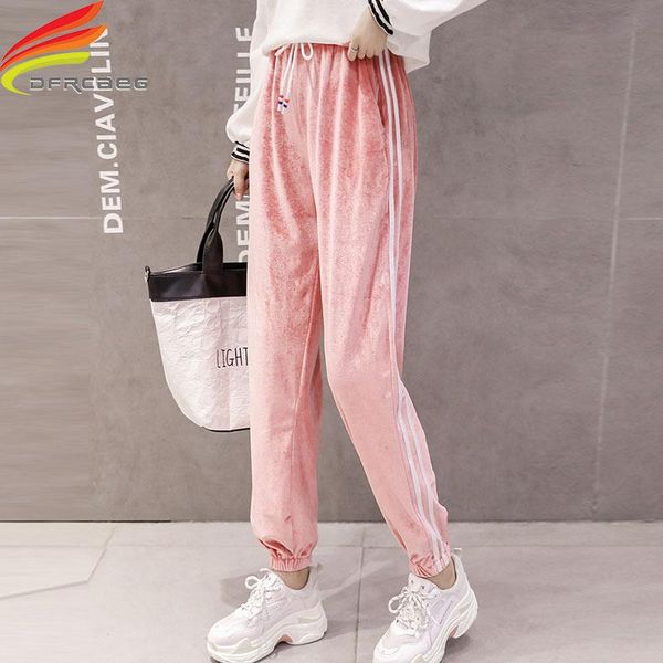 women's pants & capris velvet women winter clothes 2021 double pockets side striped jogger harem sweatpants sportswear trousers female, Black;white
women's pants & capris velvet women winter clothes 2021 double pockets side striped jogger harem sweatpants sportswear trousers female, Black;white