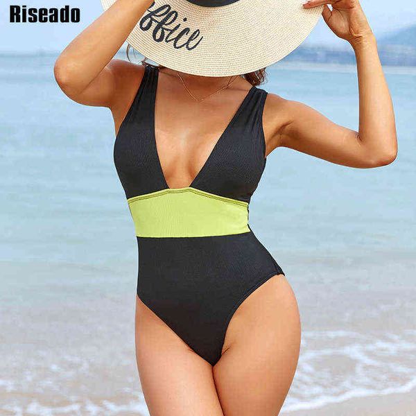 riseado ribbed women swimsuits one piece v-neck bodysuit women's swimwear new backless monokini patchwork bathing suit, White;black
riseado ribbed women swimsuits one piece v-neck bodysuit women's swimwear new backless monokini patchwork bathing suit, White;black