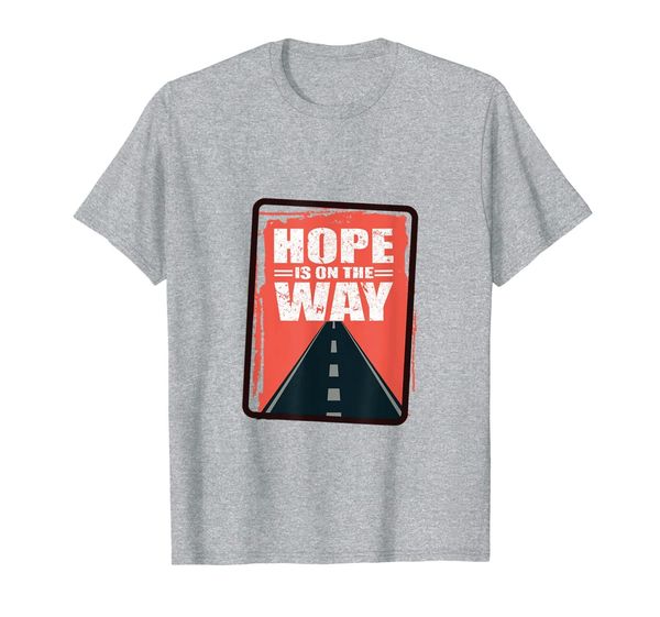 'hope is on the way' food and water relief shirt t-shirt, White;black