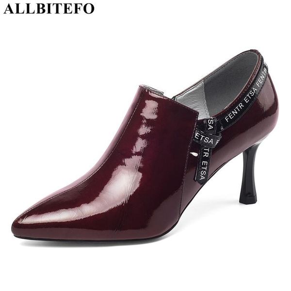 genuine leather women heels wine red fashion party wedding shoes spring high heel girls dress, Black
genuine leather women heels wine red fashion party wedding shoes spring high heel girls dress, Black