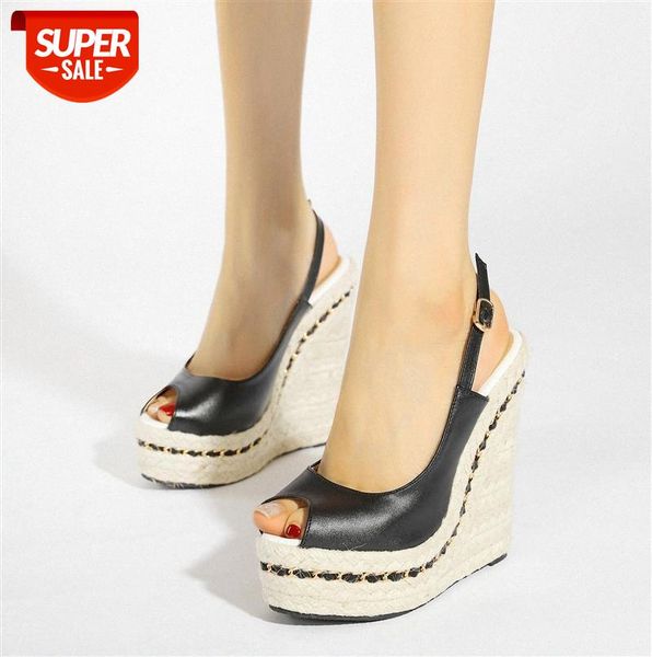 zi ling european and american style early chain simple 16 cm wedge sandals plus size women's shoes #eg6p, Black
zi ling european and american style early chain simple 16 cm wedge sandals plus size women's shoes #eg6p, Black