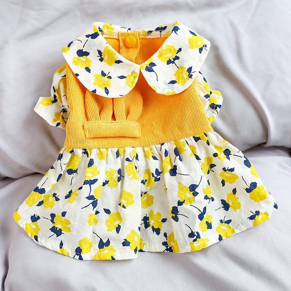 floral printed dog dresses for 2021 spring and summer est small size puppy clothes yellow corduroy dress pet clothing apparel
floral printed dog dresses for 2021 spring and summer est small size puppy clothes yellow corduroy dress pet clothing apparel