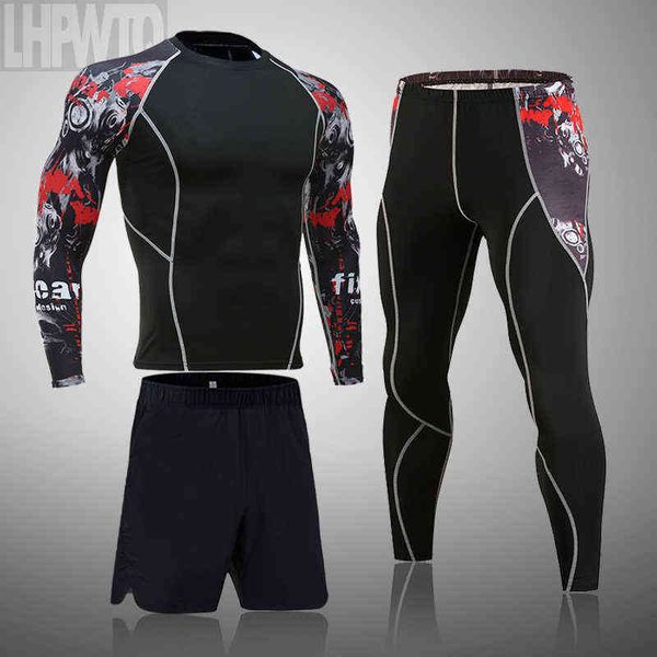 men's sports suit mma rashgard male quick drying sportswear compression clothing fitness training kit thermal underwear leggings, Black;white
men's sports suit mma rashgard male quick drying sportswear compression clothing fitness training kit thermal underwear leggings, Black;white