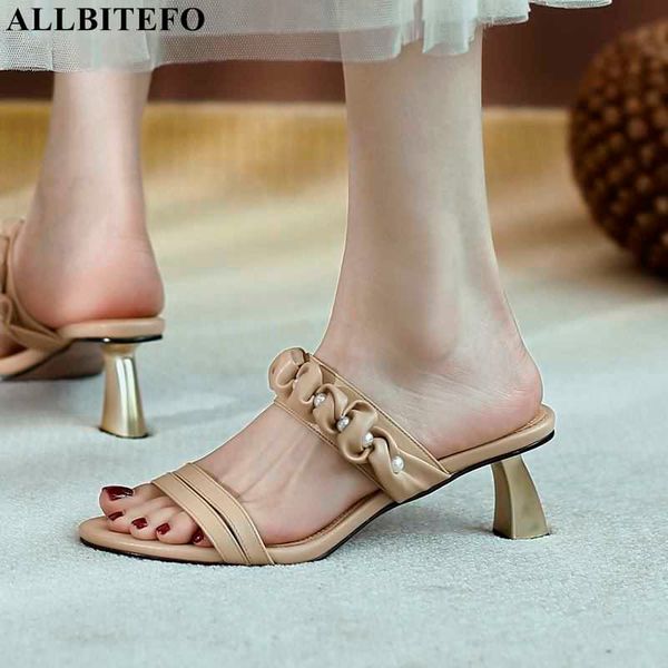 allbitefo size 34-42 golden heel fashion real genuine leather women slippers summer shoes women heels sandals flip flops 210611, Black
allbitefo size 34-42 golden heel fashion real genuine leather women slippers summer shoes women heels sandals flip flops 210611, Black