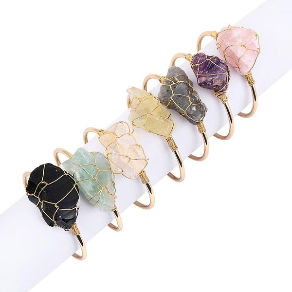 bangle women bangles natural raw stone copper handmade wraps adjustable jewelry bead cuff br048, Black
bangle women bangles natural raw stone copper handmade wraps adjustable jewelry bead cuff br048, Black
