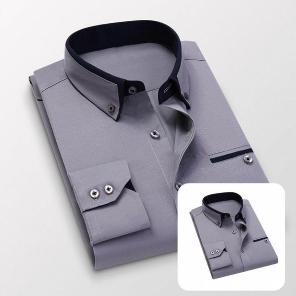 men's dress shirts shirt turn-down collar all match slim single-breasted fit men formal, White;black
men's dress shirts shirt turn-down collar all match slim single-breasted fit men formal, White;black