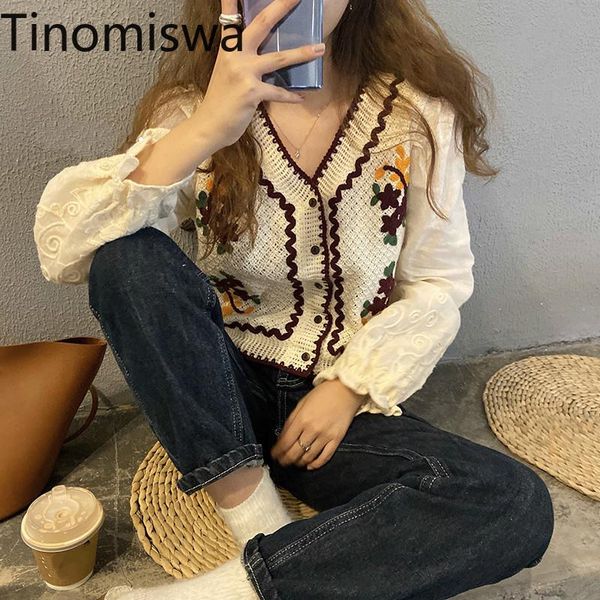 tinomiswa flower embroidery vintage jackets women v neck long sleeve coats single breasted short outerwear chic 2021 women's, Black;brown
tinomiswa flower embroidery vintage jackets women v neck long sleeve coats single breasted short outerwear chic 2021 women's, Black;brown