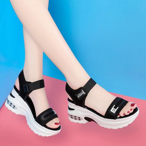 sandals women's shoes 2021 fashion summer thick-soled high-heeled open toe comfortable simple beach, Black
sandals women's shoes 2021 fashion summer thick-soled high-heeled open toe comfortable simple beach, Black