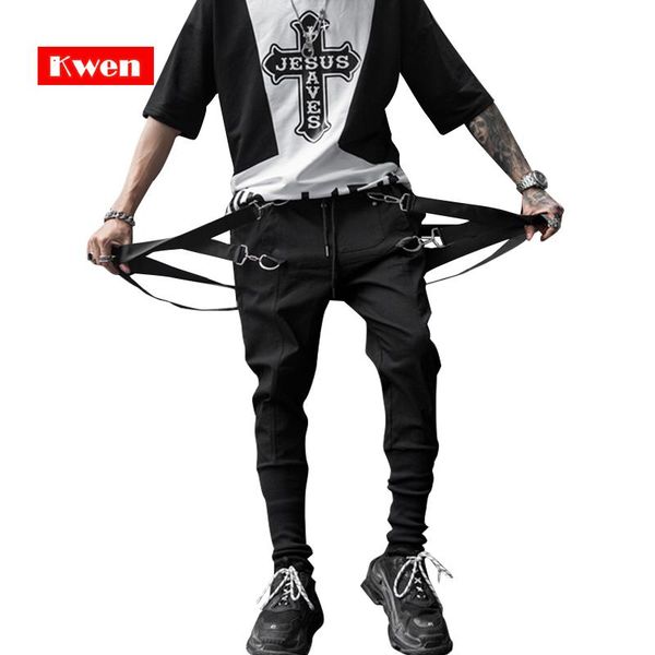 men's pants street clothing hip hop mens joggers casual streetwear sweatpants with ribbons 2021 spring fashion harem for, Black
men's pants street clothing hip hop mens joggers casual streetwear sweatpants with ribbons 2021 spring fashion harem for, Black
