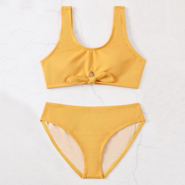 one-piece suits knot front girl swimsuit kids solid two piece children's swimwear 7-14 years teenage bikini set girls bathing suit biqu
one-piece suits knot front girl swimsuit kids solid two piece children's swimwear 7-14 years teenage bikini set girls bathing suit biqu