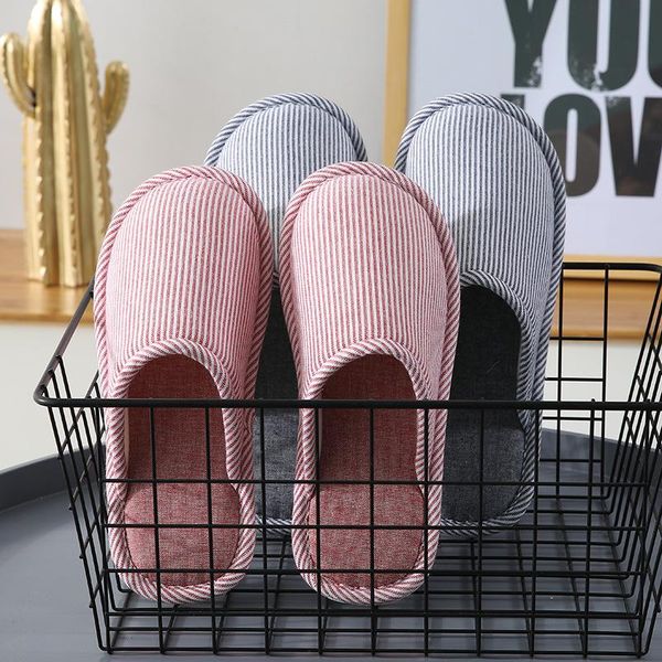 slippers cotton slippers, soft soled men's and women's striped cloth slipper, home, Black
slippers cotton slippers, soft soled men's and women's striped cloth slipper, home, Black