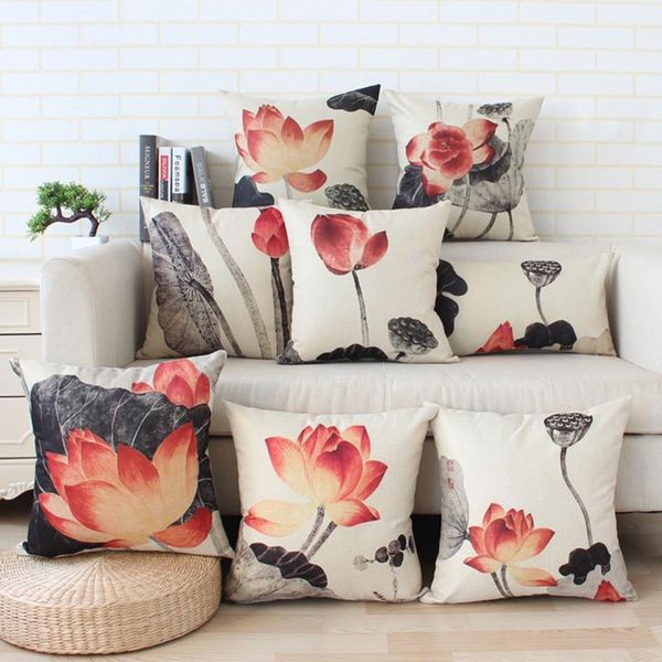 lotus printed linen cotton decorative cushion cover for sofa bed chinese brush painting pillow vintage home decor cushion/decorative
lotus printed linen cotton decorative cushion cover for sofa bed chinese brush painting pillow vintage home decor cushion/decorative
