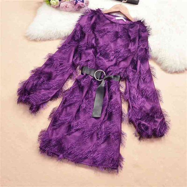 women feather dress with bow belt tassel long sleeve high waist solid bodycon lady mini dresses woman vestido female y177 210507, Black;gray
women feather dress with bow belt tassel long sleeve high waist solid bodycon lady mini dresses woman vestido female y177 210507, Black;gray