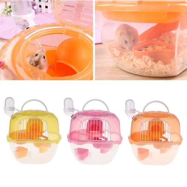 hamster cage outdoor portable travel double layer living house carrying plastic small animal supplies
hamster cage outdoor portable travel double layer living house carrying plastic small animal supplies