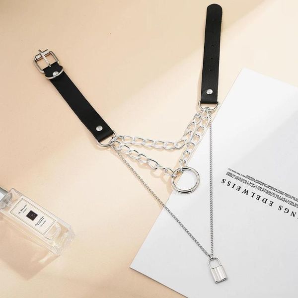 inlove 2021 trendy lock pendant leather belt chain statement necklace for woman any occasion jewelry accessories gift chokers, Golden;silver
inlove 2021 trendy lock pendant leather belt chain statement necklace for woman any occasion jewelry accessories gift chokers, Golden;silver