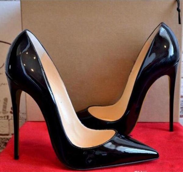 women red bottom high heels pointed toes luxurys designers shoes genuine patent leather pumps lady wedding sandals, Black
women red bottom high heels pointed toes luxurys designers shoes genuine patent leather pumps lady wedding sandals, Black