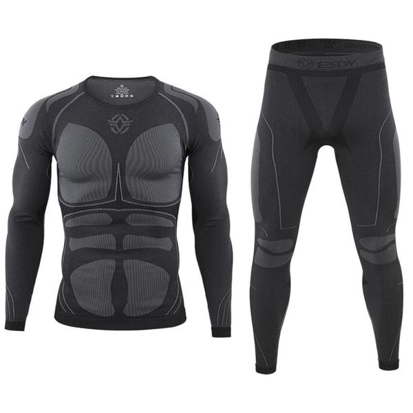 men's thermal underwear cycling thermo sets winter fleece sweat fitness stretch training tactical warm long johns, Black;white
men's thermal underwear cycling thermo sets winter fleece sweat fitness stretch training tactical warm long johns, Black;white