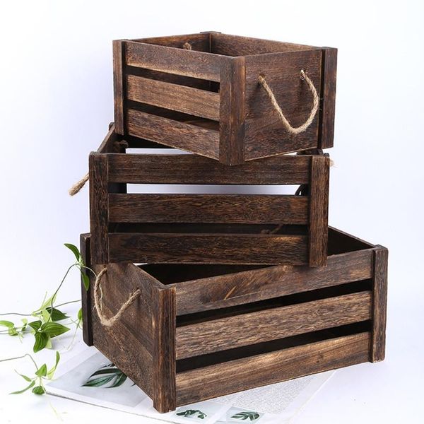 storage baskets creative household wooden rectangular basket with rope handle vintage rustic hollow out organizer bin box crates home d
storage baskets creative household wooden rectangular basket with rope handle vintage rustic hollow out organizer bin box crates home d