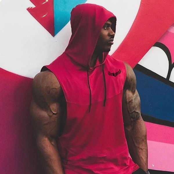 men's vests lugentolo summer sports vest men solid color sleeveless pullover hood slim clothing, Black;white
men's vests lugentolo summer sports vest men solid color sleeveless pullover hood slim clothing, Black;white