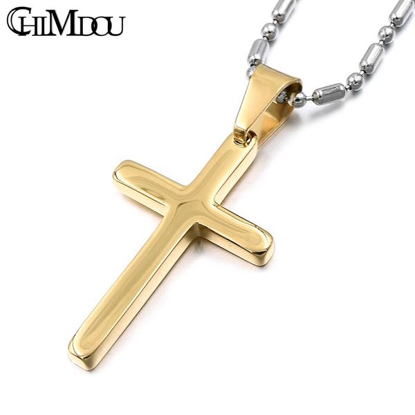 pendant necklaces chimdou cross & pendants for men stainless steel gold color male prayer jewelry friend gift, Silver
pendant necklaces chimdou cross & pendants for men stainless steel gold color male prayer jewelry friend gift, Silver