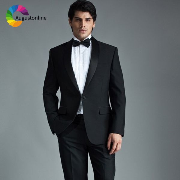 men's suits & blazers shawl lapel black men for wedding groom party prom formal slim fit tailored made tuxedo man blazer cost, White;black
men's suits & blazers shawl lapel black men for wedding groom party prom formal slim fit tailored made tuxedo man blazer cost, White;black