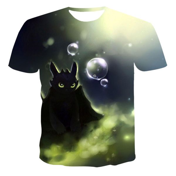 2021 summer men's casual short sleeve cartoon dragon 3d printed t-shirt, White;black
2021 summer men's casual short sleeve cartoon dragon 3d printed t-shirt, White;black