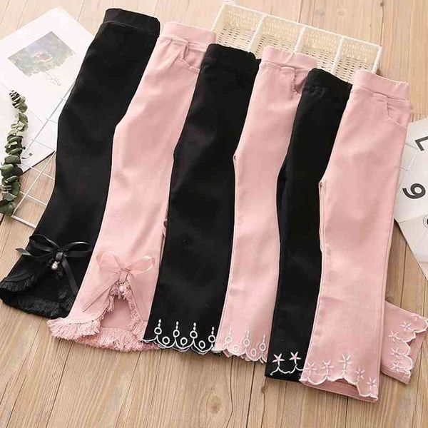 spring autumn casual 3 4 6 8-12 years trousers embroidery flower elastic wide leg flared long pants for baby kids girls 210529, Blue
spring autumn casual 3 4 6 8-12 years trousers embroidery flower elastic wide leg flared long pants for baby kids girls 210529, Blue