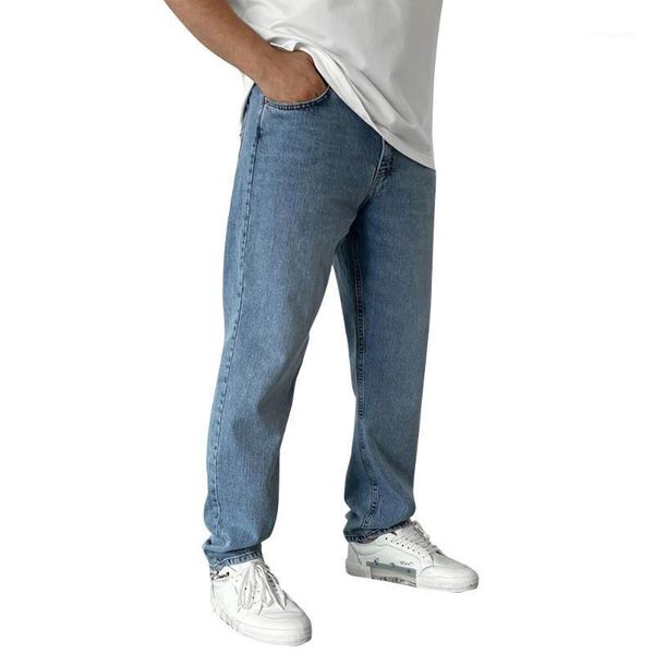 men's jeans loose men elastic stretch male trousers simple design slacks solid all-match casual straight denim pants, Blue
men's jeans loose men elastic stretch male trousers simple design slacks solid all-match casual straight denim pants, Blue