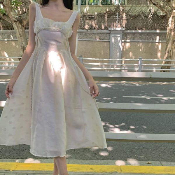 casual dresses french fairy dress 2021 slim sling a-line mid-length spring and summer waist white female, Black;gray
casual dresses french fairy dress 2021 slim sling a-line mid-length spring and summer waist white female, Black;gray