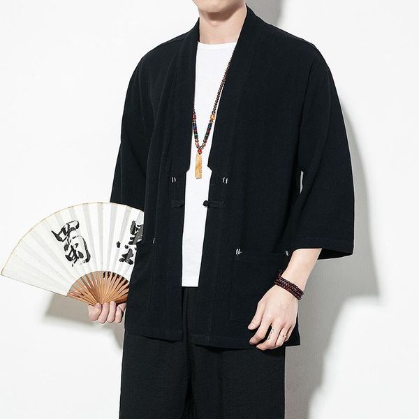 ethnic clothing chinese style cotton linen kimono cardigan men traditional japanese haori yukata retro samurai costumes loose asian clothes, Red
ethnic clothing chinese style cotton linen kimono cardigan men traditional japanese haori yukata retro samurai costumes loose asian clothes, Red