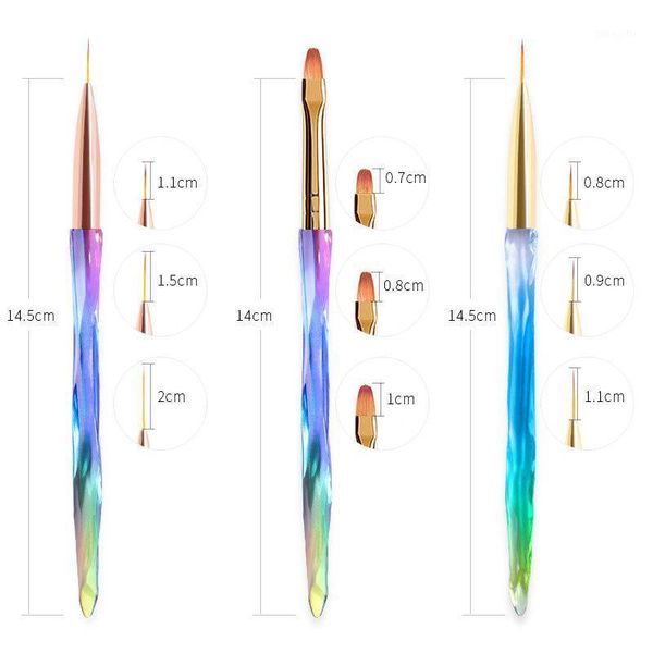 pcs nail art line painting pen crystal rod 3d tips diy acrylic uv gel polish brush drawing flower grid french design1, Yellow
pcs nail art line painting pen crystal rod 3d tips diy acrylic uv gel polish brush drawing flower grid french design1, Yellow