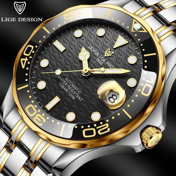 wristwatches sport2021 mens mechanical watches lige brand automatic tourbillon watch men waterproof date clock man diving wristwatch, Slivery;brown
wristwatches sport2021 mens mechanical watches lige brand automatic tourbillon watch men waterproof date clock man diving wristwatch, Slivery;brown