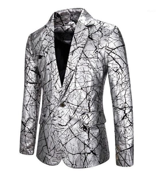 men's casual blazer jacket long sleeve lapel one button slim fit printed chic j4 suits & blazers, White;black
men's casual blazer jacket long sleeve lapel one button slim fit printed chic j4 suits & blazers, White;black