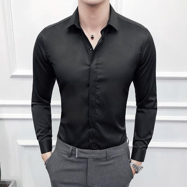 dress shirts fuybill solid color men's simple and comfortable single-breasted business casual shirt slim stretch long sleeves1 aipu, White;black
dress shirts fuybill solid color men's simple and comfortable single-breasted business casual shirt slim stretch long sleeves1 aipu, White;black