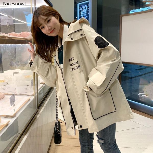 women's jackets tooling jacket spring and autumn loose female coat 2021 wild students fashion clothing, Black;brown
women's jackets tooling jacket spring and autumn loose female coat 2021 wild students fashion clothing, Black;brown