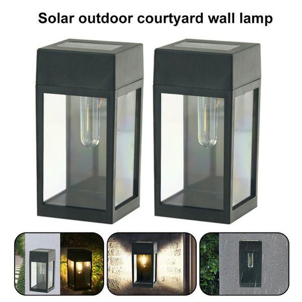 outdoor wall lamps 2pcs led solar light home garden waterproof induction lamp for villa fence street lighting
outdoor wall lamps 2pcs led solar light home garden waterproof induction lamp for villa fence street lighting
