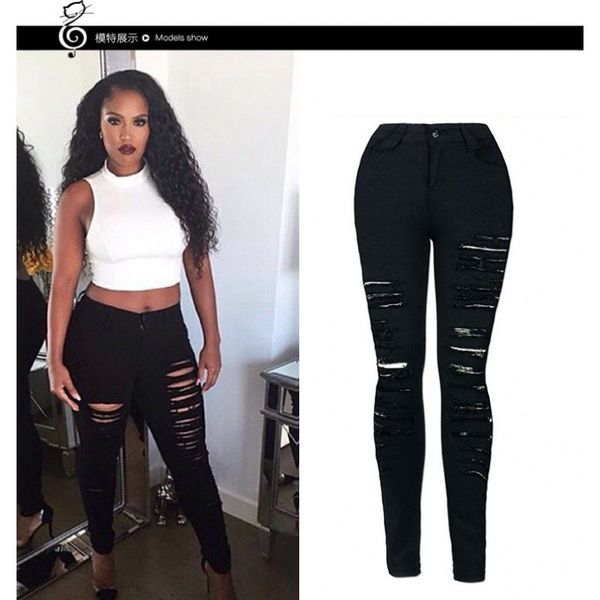 jeans 2021 personalized street fashion full strip torn and slim stretch high waist leggings, Blue
jeans 2021 personalized street fashion full strip torn and slim stretch high waist leggings, Blue