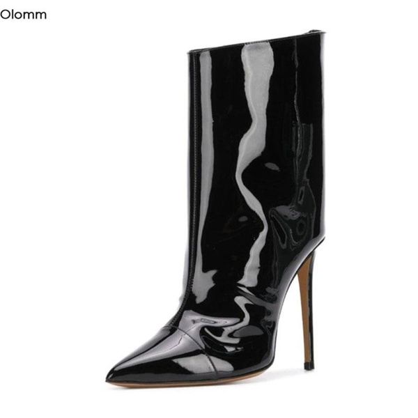 boots olomm handmade women shiny ankle thin high heels pointed toe black light blue party shoes us size 4-13
boots olomm handmade women shiny ankle thin high heels pointed toe black light blue party shoes us size 4-13