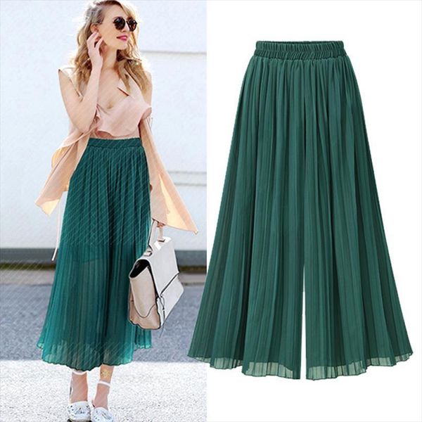 summer autumn pleated casual women pant flare fashion green black chiffon elastic waist loose female trousers, Black;white
summer autumn pleated casual women pant flare fashion green black chiffon elastic waist loose female trousers, Black;white