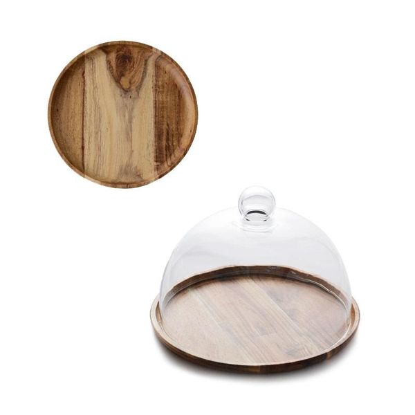 japanese cover acacia wooden round fruit tray dust-proof glass pastry dishes & plates
japanese cover acacia wooden round fruit tray dust-proof glass pastry dishes & plates