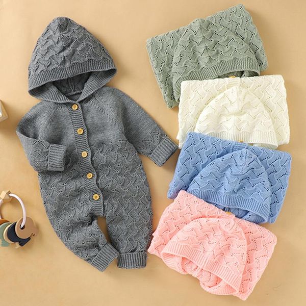 jumpsuits infant kids baby clothes rompers boy girl long sleeve knit hooded jumpsuit born pure color, Blue
jumpsuits infant kids baby clothes rompers boy girl long sleeve knit hooded jumpsuit born pure color, Blue