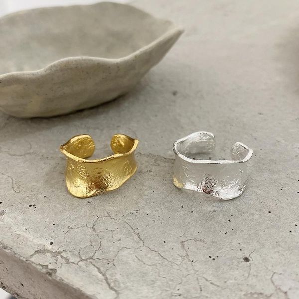 cluster rings 18k gold authentic 925 sterling silver fine jewelry concave-convex irregular geometric wave foil ring wider adjust tlj1517, Golden;silver
cluster rings 18k gold authentic 925 sterling silver fine jewelry concave-convex irregular geometric wave foil ring wider adjust tlj1517, Golden;silver